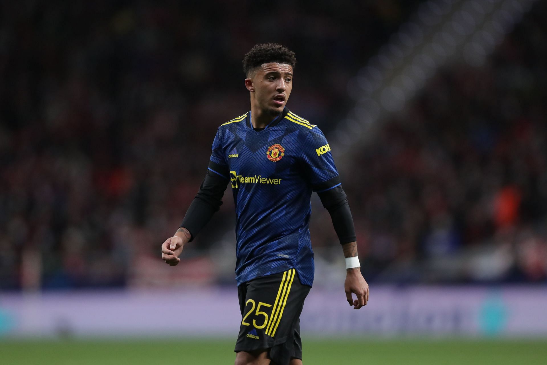 Jadon Sancho in action for the Red Devils